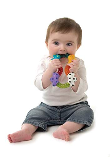 Playgro Sonajero Click and Twist, Desde los 3 Meses, Click and Twist Rattle, Multicolor, 40140