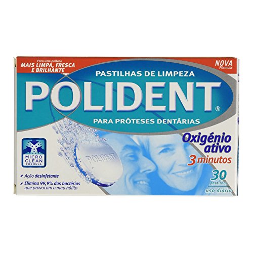 POLIDENT Tabletas Limpiadoras Oxígeno Activo 30 Tabs