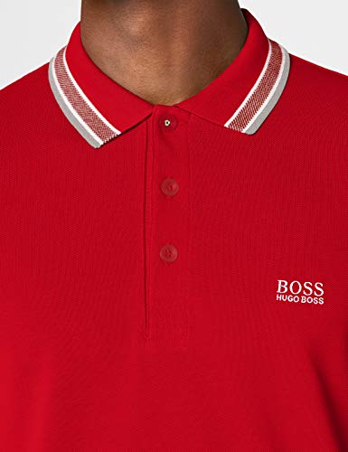 Polo Paddy de Boss Green, de manga corta, para hombre Rojo rosso X-Large