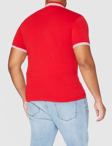 Polo Paddy de Boss Green, de manga corta, para hombre Rojo rosso X-Large