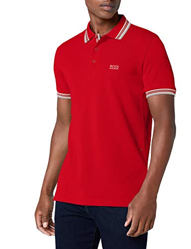 Polo Paddy de Boss Green, de manga corta, para hombre Rojo rosso X-Large