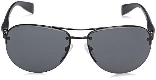 Prada LINEA ROSSA PS 56Ms (65) Gafas de sol, Black Demi Shiny, Hombre