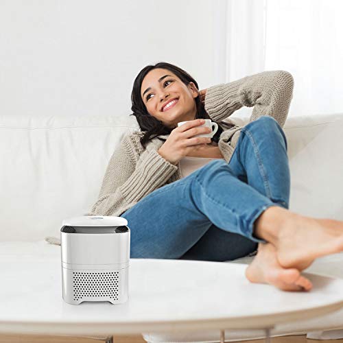 Pro Breeze Purificador de Aire 4 in 1 con Prefiltro, Filtro Auténtico HEPA & Filtro de Carbón Activado con Generador de Iones Negativos. Limpiador de Aire Personal de Escritorio para Alergias