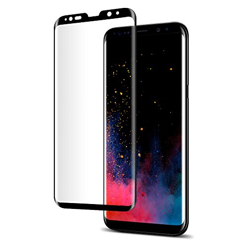 Protector de Pantalla para Samsung Galaxy S8, Caso amistoso,3D Cobertura Completa, Cristal Templado Protector de Pantalla Galaxy S8, Alta Definicion, Samsung Galaxy S8 Cristal Protector (565GL21779)