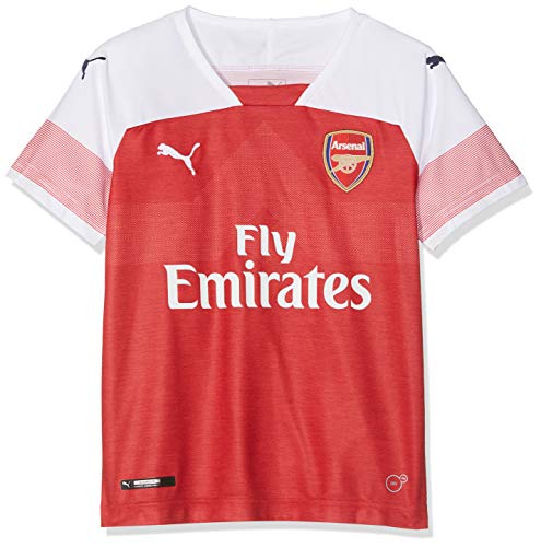 PUMA AFC Home Replica Jersey Camiseta Cuello de Pico Manga Corta Poliéster - Camisas y Camisetas (Camiseta, Niños, Masculino, Rojo, Blanco, Imagen, Baby (Height))