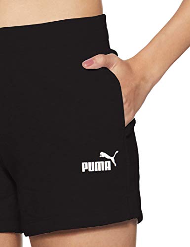 PUMA ESS Sweat Shorts TR Pants, Mujer, Cotton Black, M