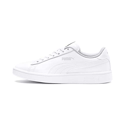 PUMA Smash V2 L JR, Zapatillas Unisex niños, Blanco White White, 36 EU