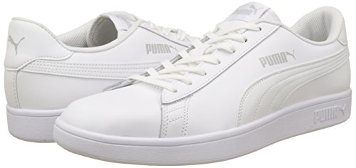 PUMA Smash V2 L, Zapatillas Unisex Adulto, Blanco White White, 41 EU