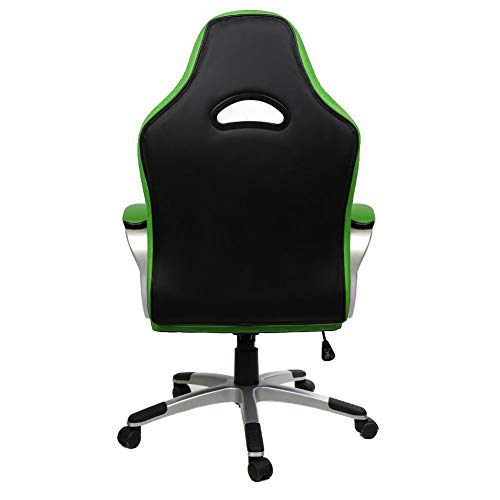 Racing Silla Gamer, IntimaTe WM Heart Silla de Escritorio Silla Gaming 360°Giratorio de Oficina, Altura Ajustable Asineto Grande con Reposacabezas, Carga 130kg, Verde