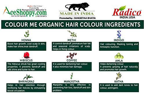 Radico - Tinte vegetal orgánico para el cabello - Rojo vino