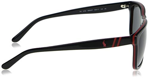 Ralph Lauren POLO 0PH4153 Gafas de sol, Black/Red/Black, 58 para Hombre