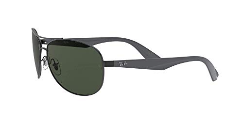 Ray-Ban 0Rb3526 Gafas de sol, Matte Black, 63 para Hombre