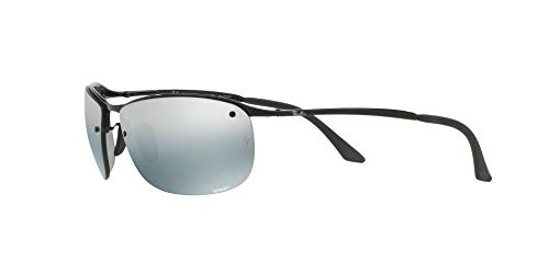 Ray-Ban 0Rb3542 Gafas de sol, Shiny Black, 63 para Hombre