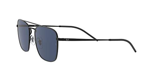 Ray-Ban 0RB3588, Gafas de Sol para Hombre, Rubber Black, 55