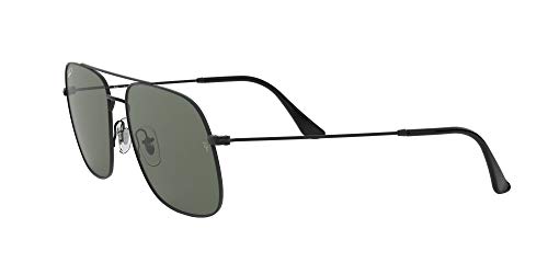 Ray-Ban 0RB3595 Gafas de sol, Rubber Black, 59 Unisex