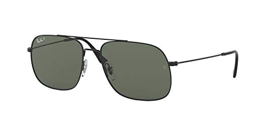 Ray-Ban 0RB3595 Gafas de sol, Rubber Black, 59 Unisex