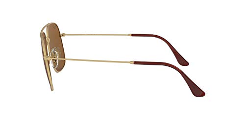 Ray-Ban 0RB3595 Gafas de sol, Rubber Gold, 59 Unisex