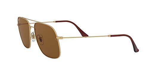 Ray-Ban 0RB3595 Gafas de sol, Rubber Gold, 59 Unisex