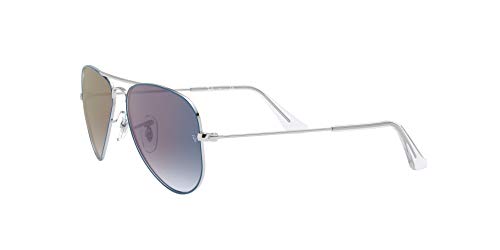 Ray-Ban JUNIOR 0RJ9506S Gafas de sol, Silver On Top Light Blue, 50 Unisex