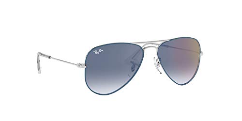 Ray-Ban JUNIOR 0RJ9506S Gafas de sol, Silver On Top Light Blue, 50 Unisex