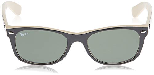 Ray-Ban New Wayfarer, Gafas de Sol Unisex adulto, Multicolor (Black and Tan 875), 52 mm