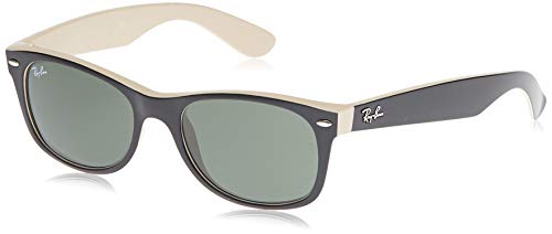 Ray-Ban New Wayfarer, Gafas de Sol Unisex adulto, Multicolor (Black and Tan 875), 52 mm