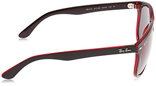 Ray-Ban Rb4147 Gafas de sol, Top Mat Black on Red Trasp, 59 para Hombre