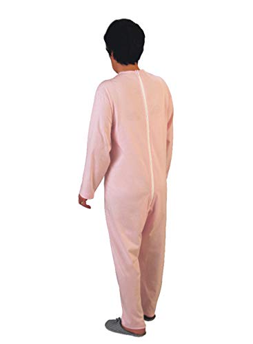 Rekordsan Pijama Antipañal Geriátrico Classic Mujer en Fresco Algodón con 1 Cremallera, Talla 5, Pack de 1