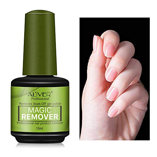 Removedor mágico de esmalte de uñas de gel UV para remover uñas acrílicas, 15 ml, 2 unidades