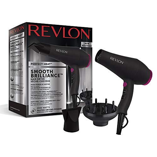 Revlon RVDR5251 Perfect Heat Smooth Brilliance - Secador de pelo eléctrico AC, 2000 W