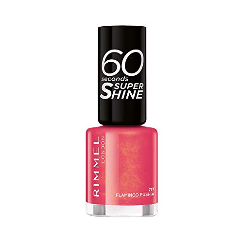 Rimmel London 60 Seconds Super Shine #717-Flamingo Fushia 8 ml - 1 unidad