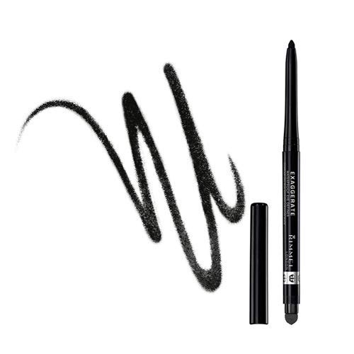 Rimmel London Look Ojos: Máscara Wonder'luxe Volume Tono 001 Black + Eyeliner Exaggerate Waterproof Tono 262