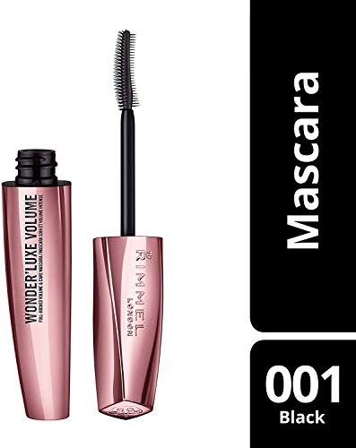 Rimmel London Look Ojos: Máscara Wonder'luxe Volume Tono 001 Black + Eyeliner Exaggerate Waterproof Tono 262