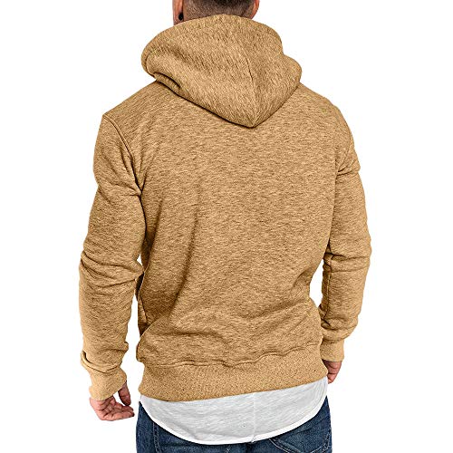 riou ¡Oferta Sudaderas con Capucha para Hombre Cosy Chaqueta Deportiva Sudadera con Cremallera Completa Ecosmart Hoodie Casual Jerséis Top Blouse ¡Caliente!