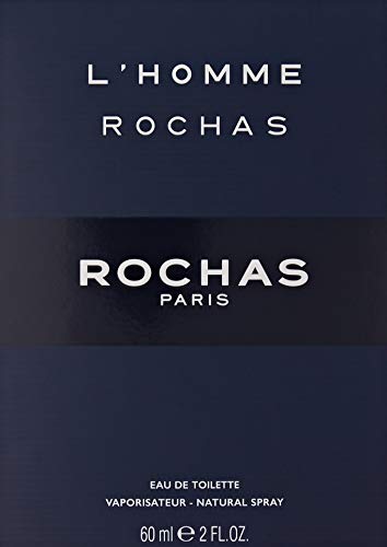 Rochas L'Homme Eau DE Toilette 60ML VAPORIZADOR Unisex Adulto, Negro, 60 ml