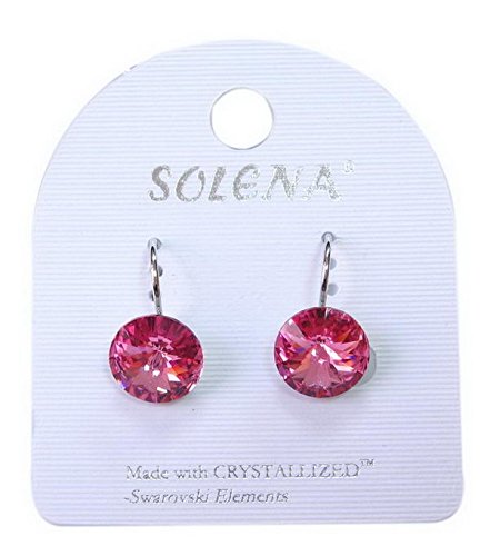 rougecaramel – Bijoux – Pendientes CRYSTALLIZED Swarovski rosa