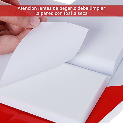 Rovtop 2 unidades 40 * 15 Paragolpes Protector para La Puerta de Coche Columnas Parking protector puerta garaje Esquina Parking Adhesivo Al Apagar-ROJO+BLANCO