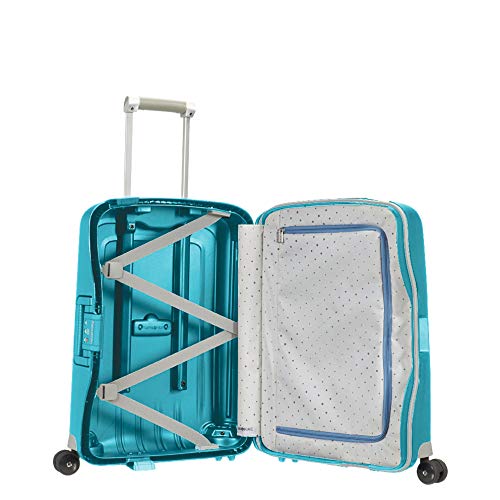 Samsonite S'Cure Spinner S - Maleta de equipaje, S (55 cm - 34 L), Azul (Aqua Blue)