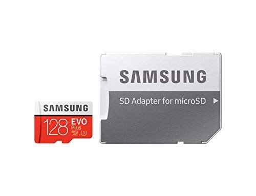 Samsung mb-mc128ga/EU EVO Plus Tarjeta microSD de 128 GB, UHS-I, Clase U3, hasta 100 MB/s de Lectura, 90 MB/s de Escritura, Adaptador SD Incluido