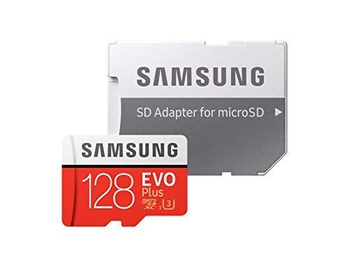 Samsung mb-mc128ga/EU EVO Plus Tarjeta microSD de 128 GB, UHS-I, Clase U3, hasta 100 MB/s de Lectura, 90 MB/s de Escritura, Adaptador SD Incluido