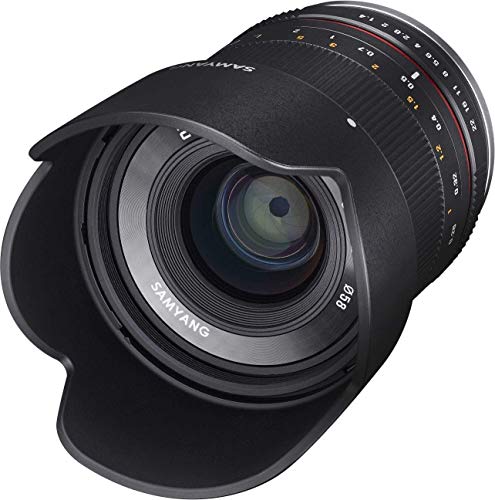 Samyang CSC-Mirrorless - Objetivo fotográfico para Sony E (21mm F1.4 ED AS UMC CS), Negro