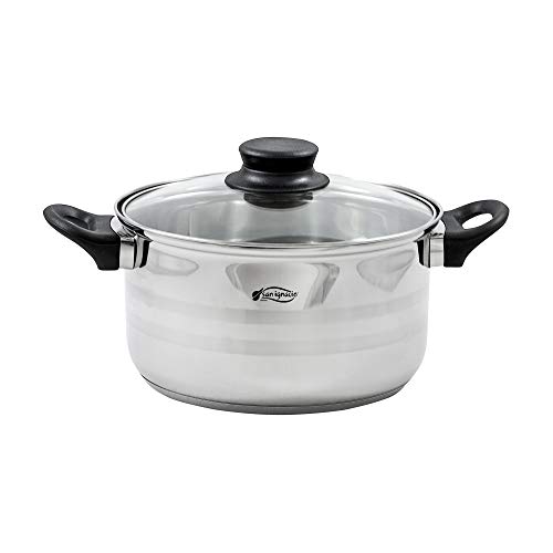 San Ignacio SG-8050 - Batería de Cocina, Acero Inoxidable, Plateado, 3 cuerpos