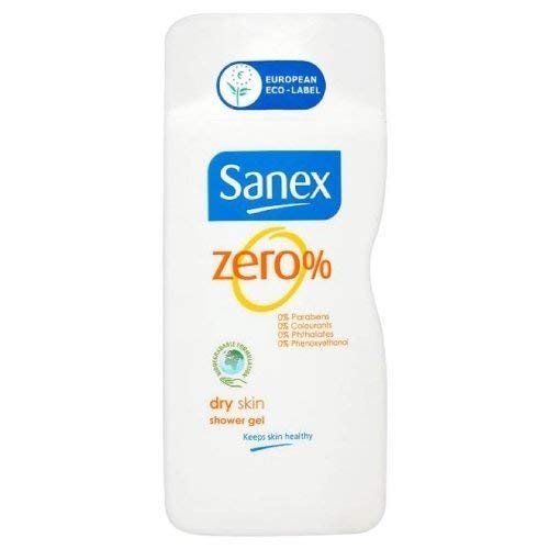 Sanex Cero% 250ml Piel Seca Gel De Ducha (Paquete de 2)