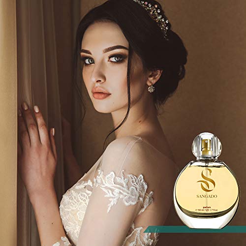 SANGADO Mademoiselle Dechamps Perfume para Mujeres, Larga Duración de 8-10 horas, Olor Lujoso, Oriental Floral, Francesas Finas, Extra Concentrado (Parfum), Spray de 50 ml, Un Gran Regalo Para Mujeres