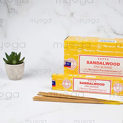 Satya Varillas de Incienso de sándalo Nag Champa