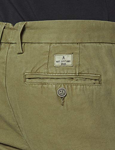 Scalpers Chino Estructura Pants Pantalones, Verde (Khaki 18173), 50 (Tamaño del Fabricante:50) para Hombre