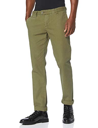 Scalpers Chino Estructura Pants Pantalones, Verde (Khaki 18173), 50 (Tamaño del Fabricante:50) para Hombre