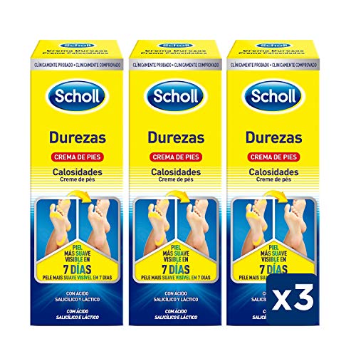 Scholl Crema de Pies Para Durezas - 3 Unidades de 60 ml