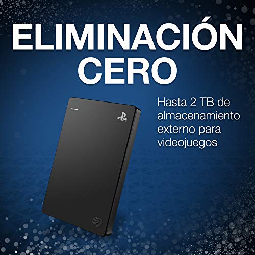 Seagate Game Drive, 2 TB, Disco duro externo, HDD portátil, compatible con PS4 (STGD2000200)