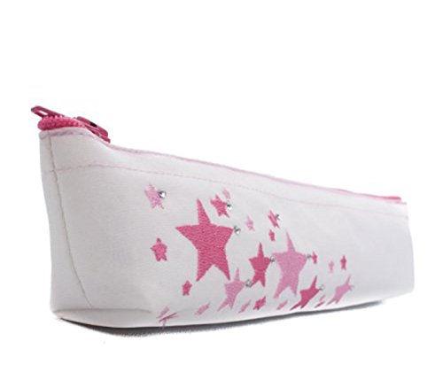 Seek Unique Rosa Star Crema lápiz y Cepillo Bolsa